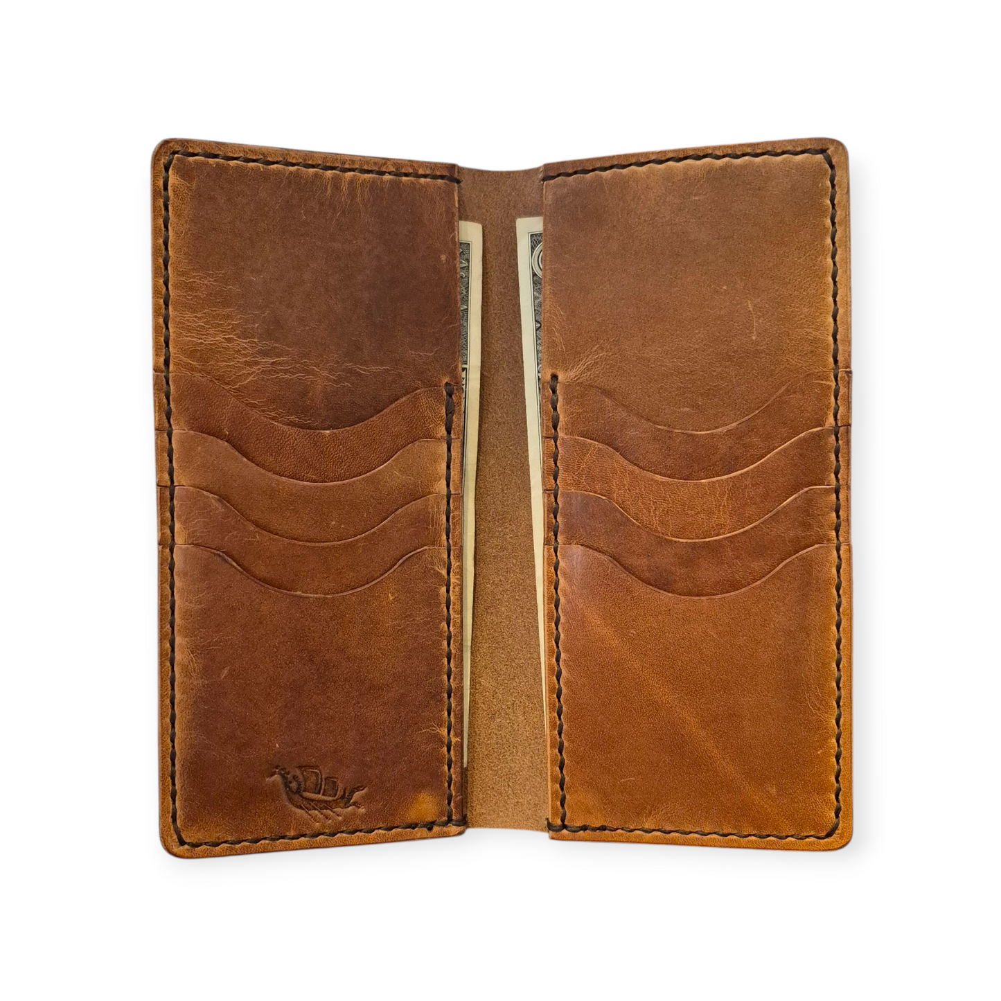 Cowboy Long Wallet – Full-Grain Leather, Handcrafted PNW Tough