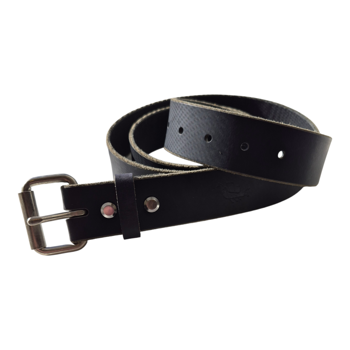 Black Belt With Antique Nickel Hardware