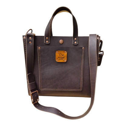 Sigrid Tote – Brown Java Raindance Leather