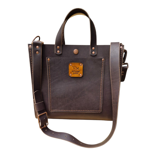 Sigrid Tote – Brown Java Raindance Leather