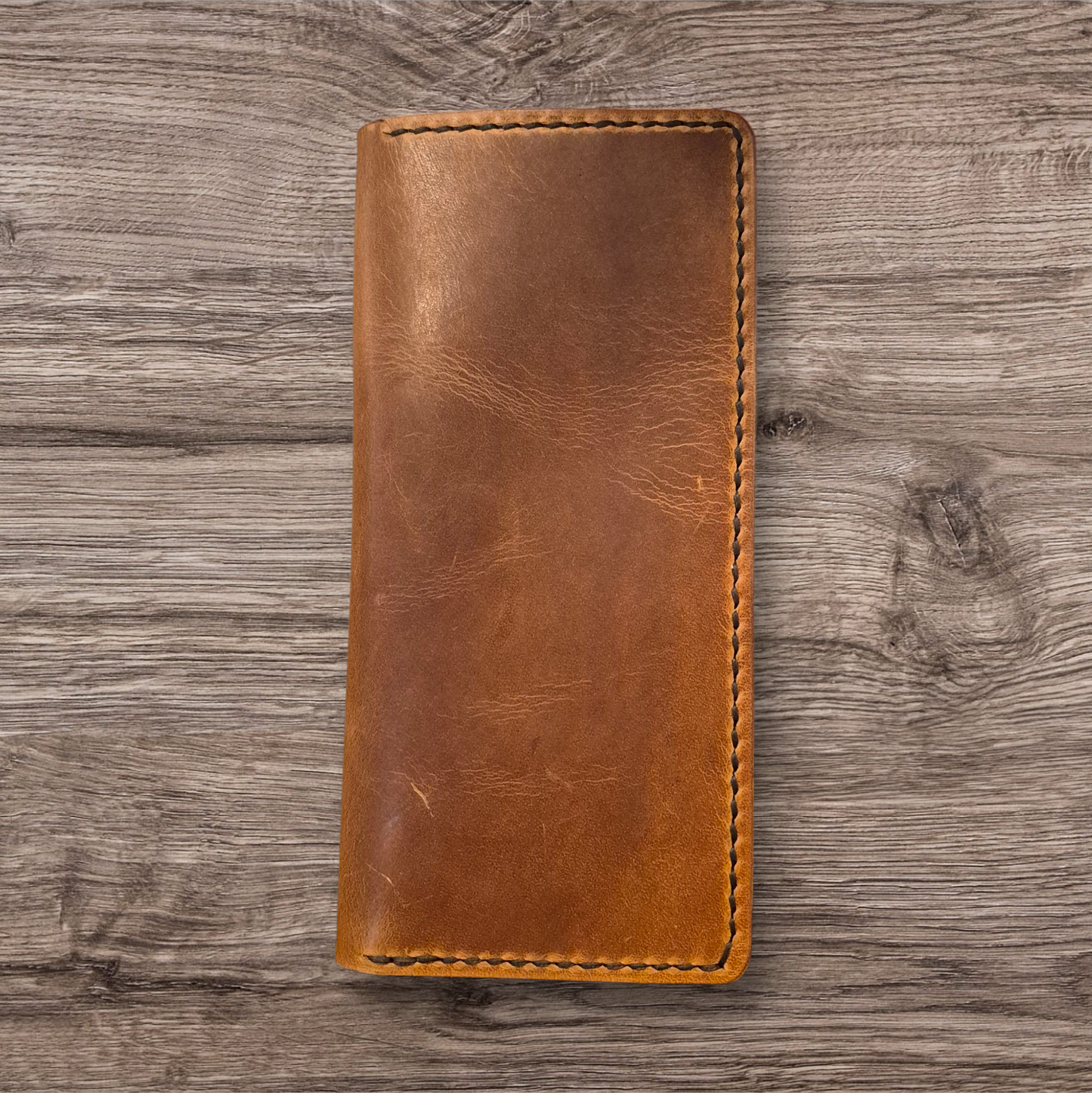 Cowboy Long Wallet – Full-Grain Leather, Handcrafted PNW Tough