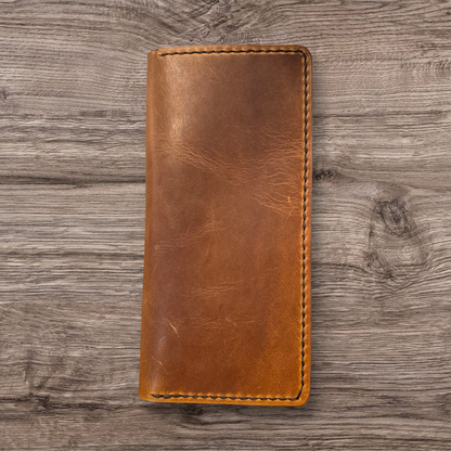 Cowboy Long Wallet – Full-Grain Leather, Handcrafted PNW Tough