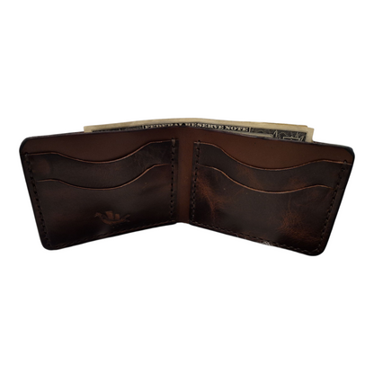 Bigfoot Bifold Wallet – Full-Grain Leather Handcrafted PNW Design