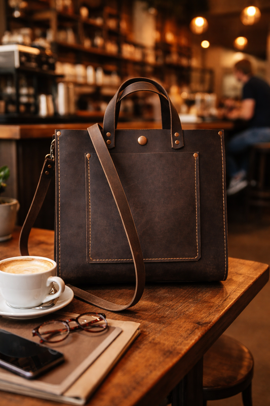 Sigrid Purse – Brown Java Raindance Leather