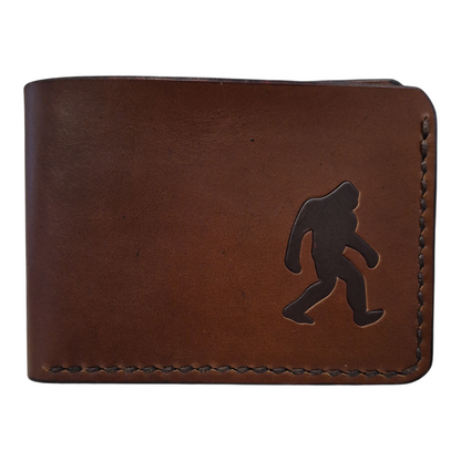 Bigfoot Bifold Wallet – Full-Grain Leather Handcrafted PNW Design