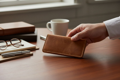 Cowboy Long Wallet – Full-Grain Leather, Handcrafted PNW Tough